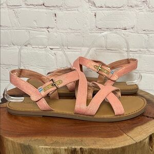 TOMS Sicily Flat Pink Sandals
